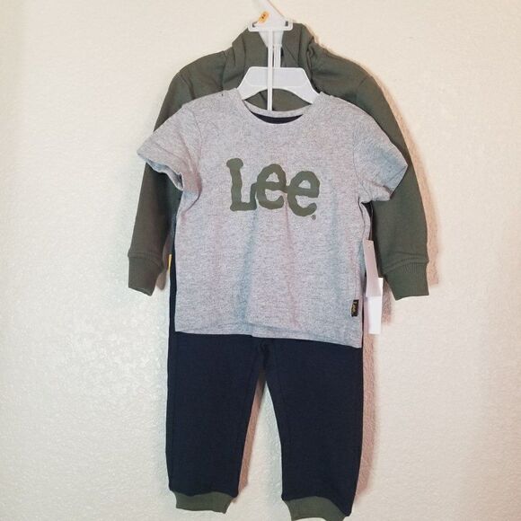 Lee Boy's 3 Piece Set  Hoodie, Tee & Joggers (12M) - Picture 2 of 8